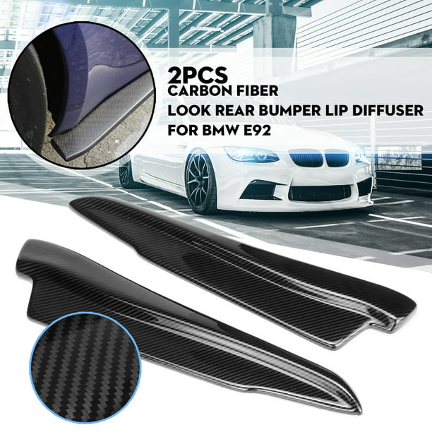 Pair 21" Rear Bumper Carbon Effect Apron Fin Splitter Diffuser Valence For Chevy